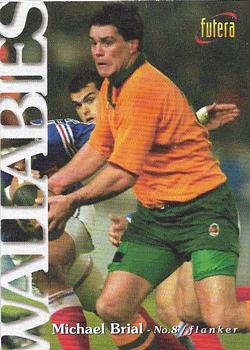 1996 Futera Rugby Union #2 Michael Brial Front